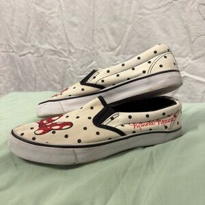 Disney Black and Cream Polka Dot Shoes